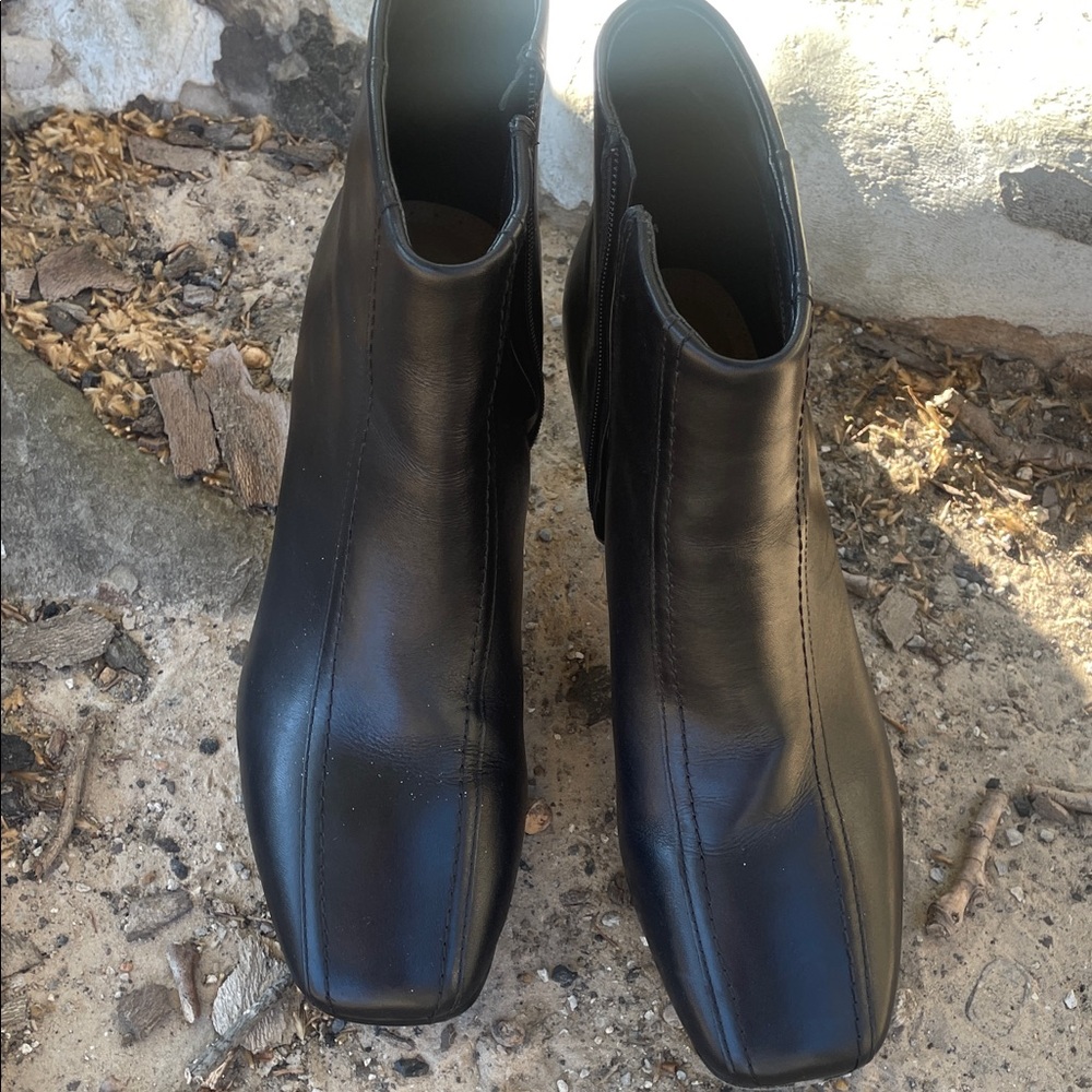Clarks Black Ankle Boots
